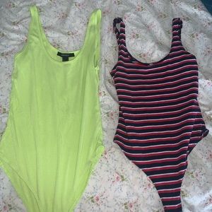 Fashion nova & Forever21 bodysuit